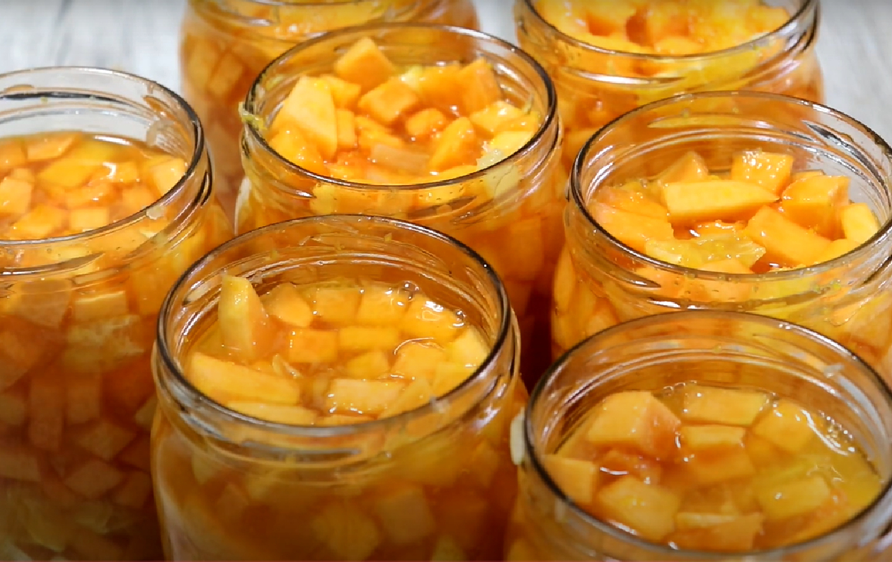 Как манго по вкусу: рецепт консервированной тыквы на зиму